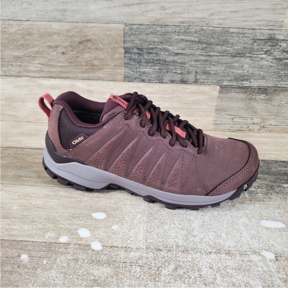 NWT Women's Oboz Sypes Low Leather B-Dry Peppercorn Hiking Shoe